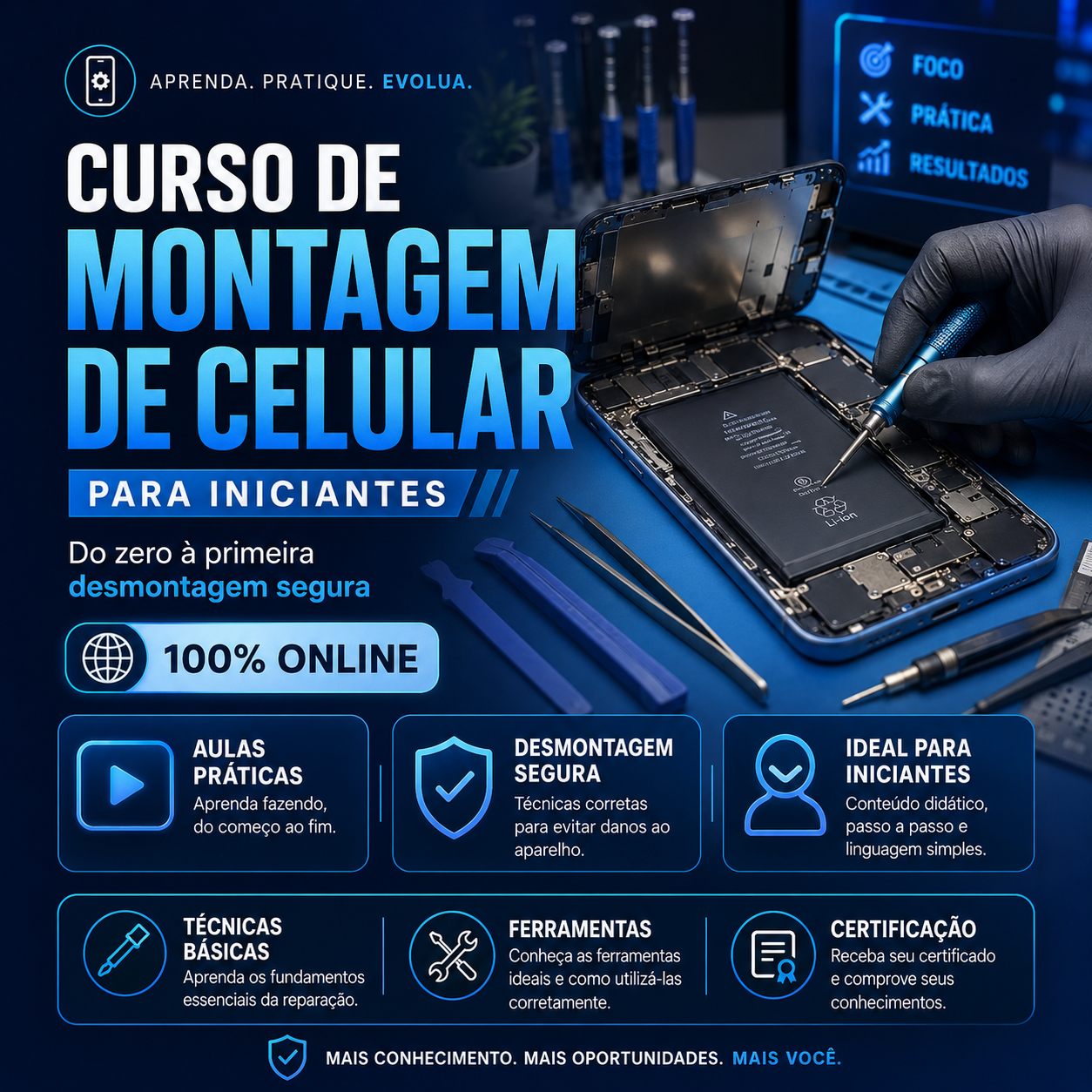 Montagem de Celular para Iniciantes — Do Zero à Primeira Desmontagem Segura