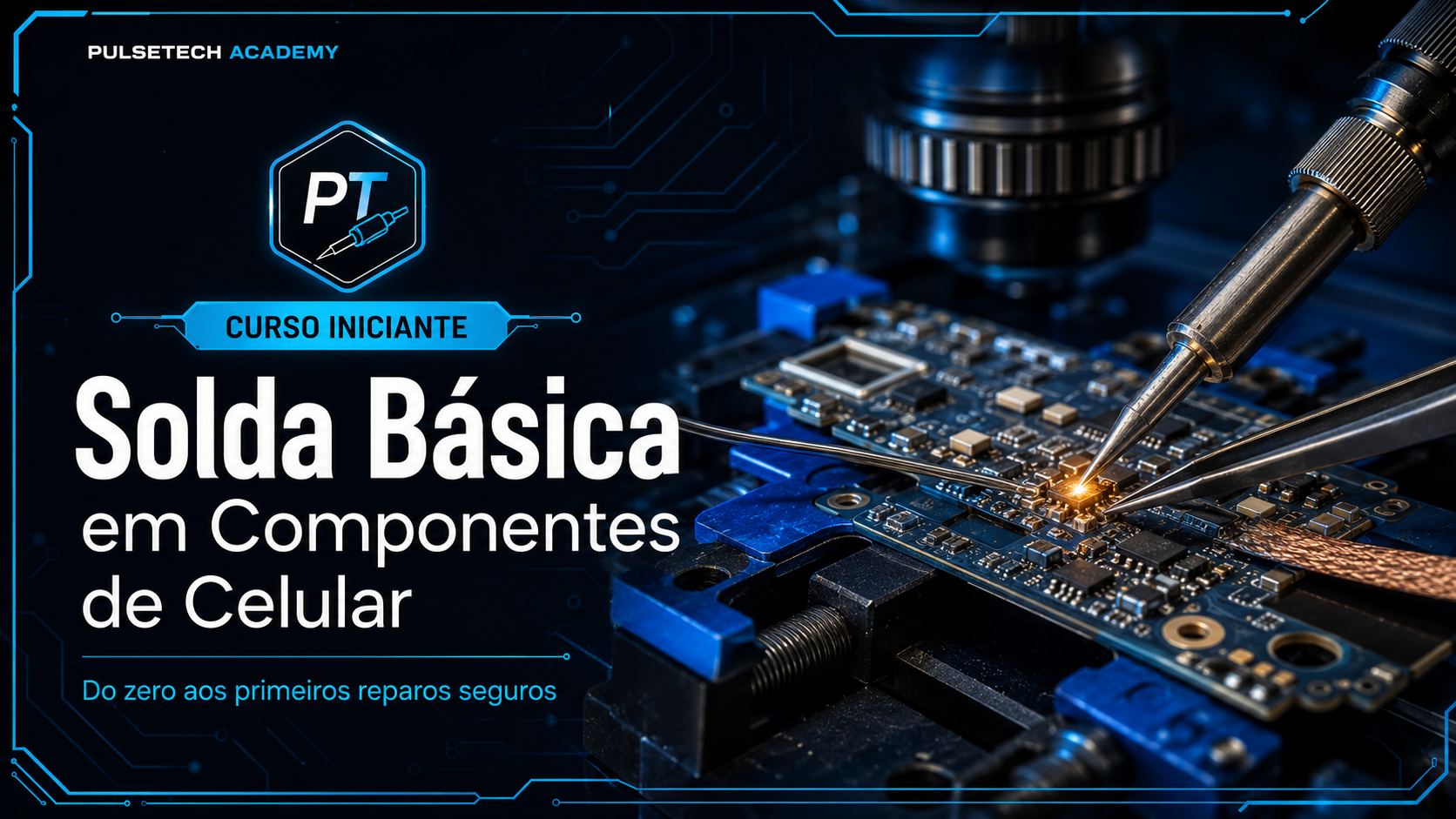 Solda Básica em Componentes de Celular — Do Zero aos Primeiros Reparos Seguros