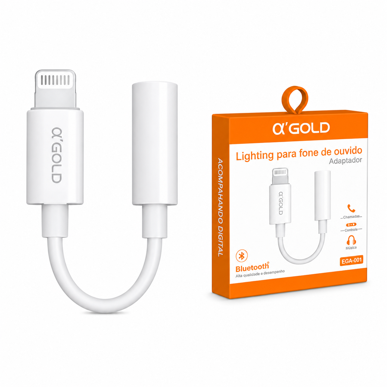 Adaptador Iphone para fones de ouvido | A'gold CBA-03
