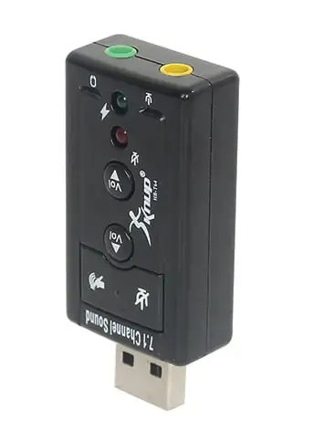 Adaptador placa de som UBS A 2.0 2 portas| KNUP HB-T64