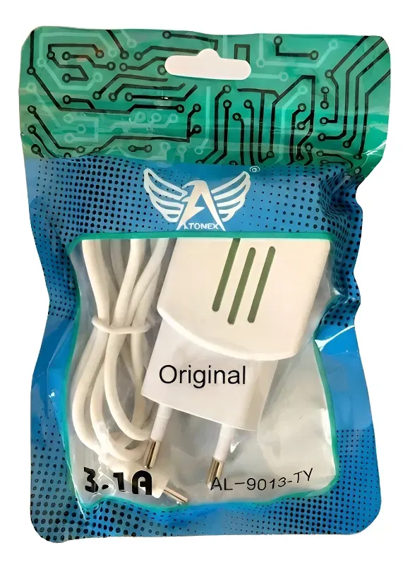 Carregador USB C 3.1A 2 PORTAS USB | ALTOMEX AL-9013-TY