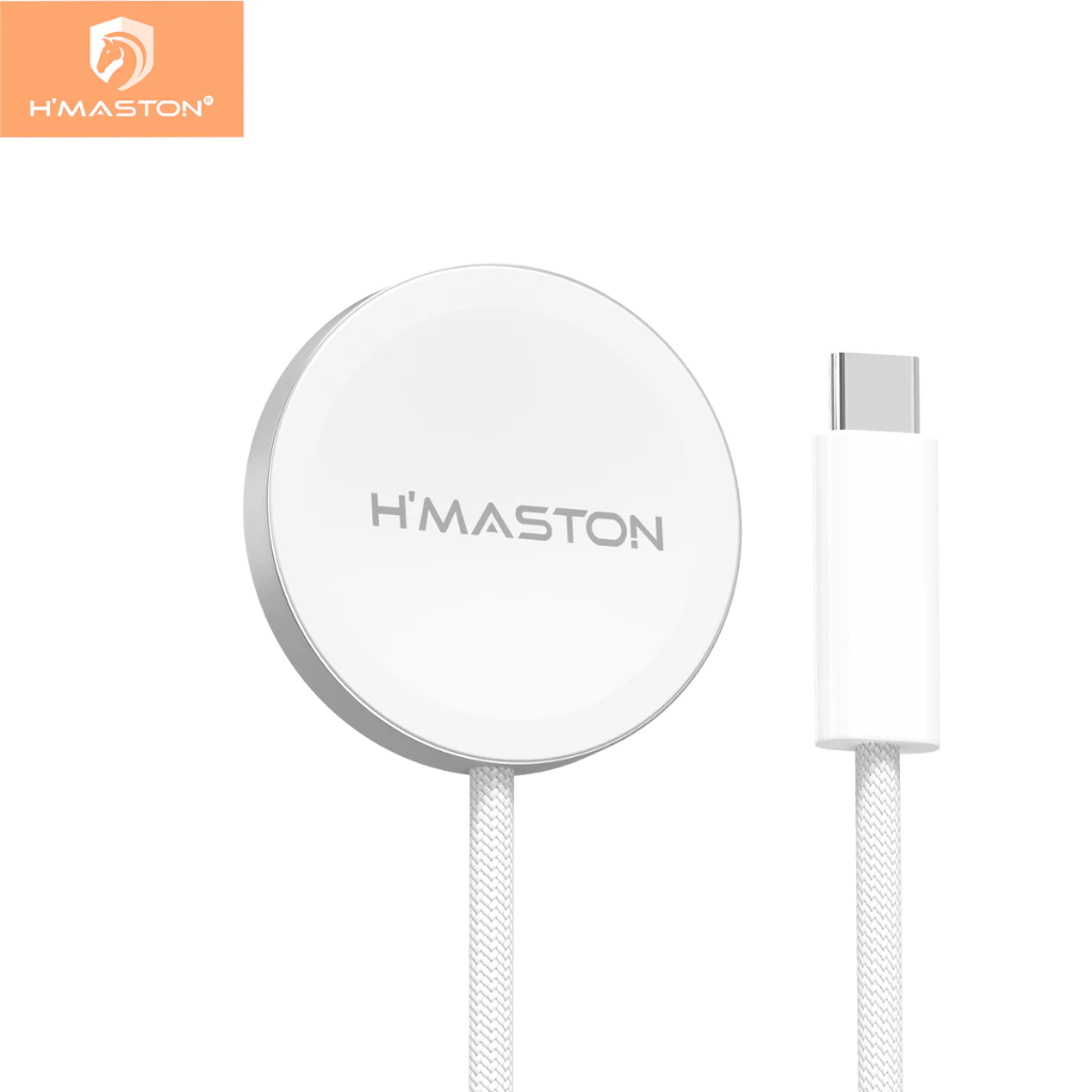 Carregador Relógio Magnético Para Apple Watch Por Indução TIPO C | H'maston YD12-B/YD13