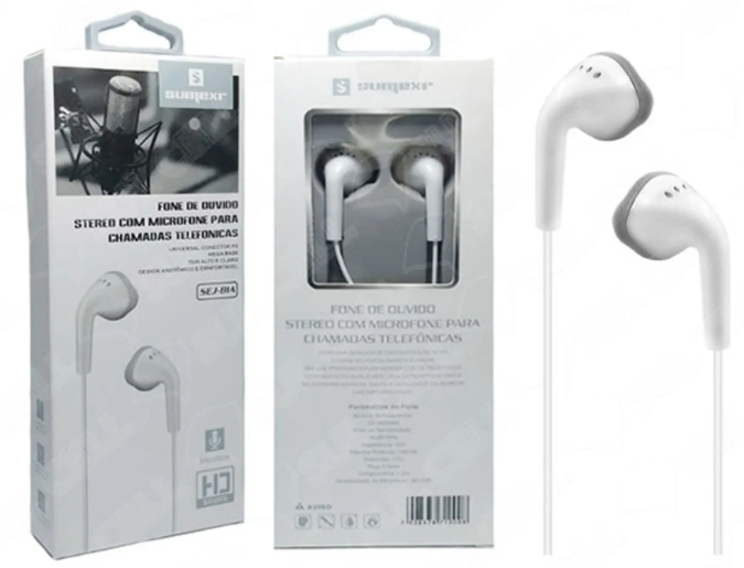 fone de ouvido Sumexr SEJ-04 com microfone  P2