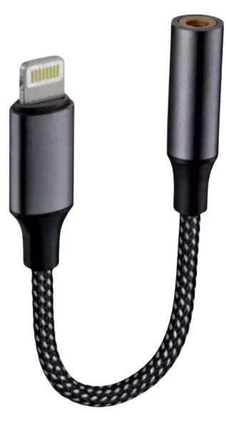 adaptador Lightning para entrada de fone P2 3,5 mm
