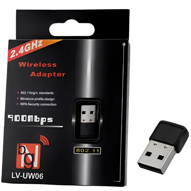 Adaptador Wi-Fi USB 2,4 GHz para Computador