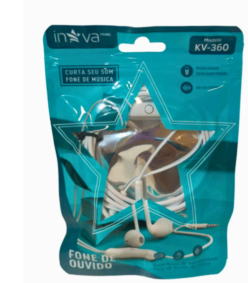 Fone de Ouvido com Fio Inova MD-360