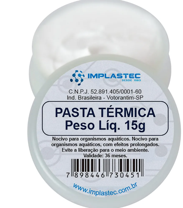 Pasta Térmica Implastec – 15 g